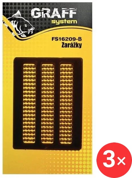 Graff Zarážky Černá 3 ks