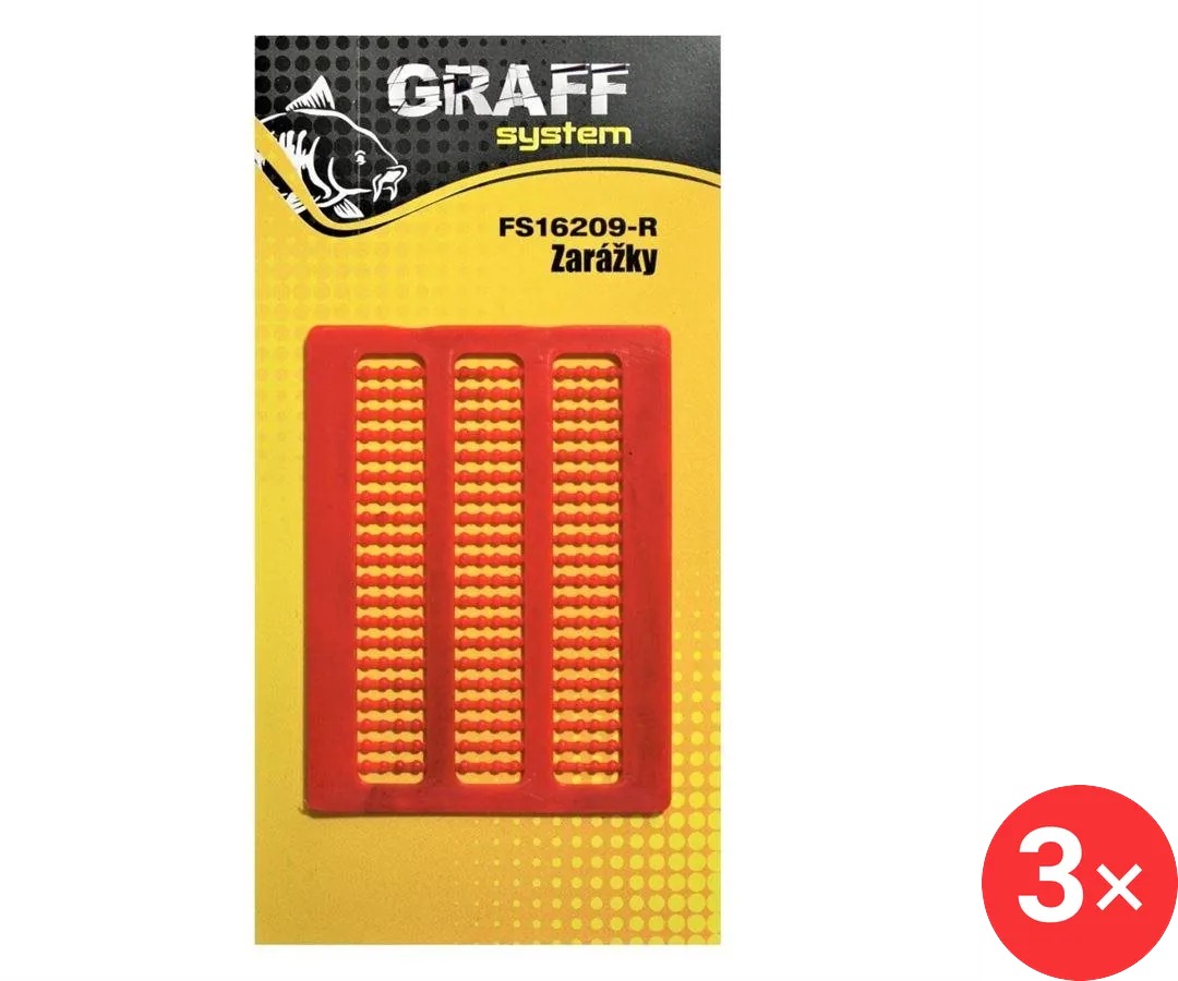 Graff Zarážky Červená 3 ks