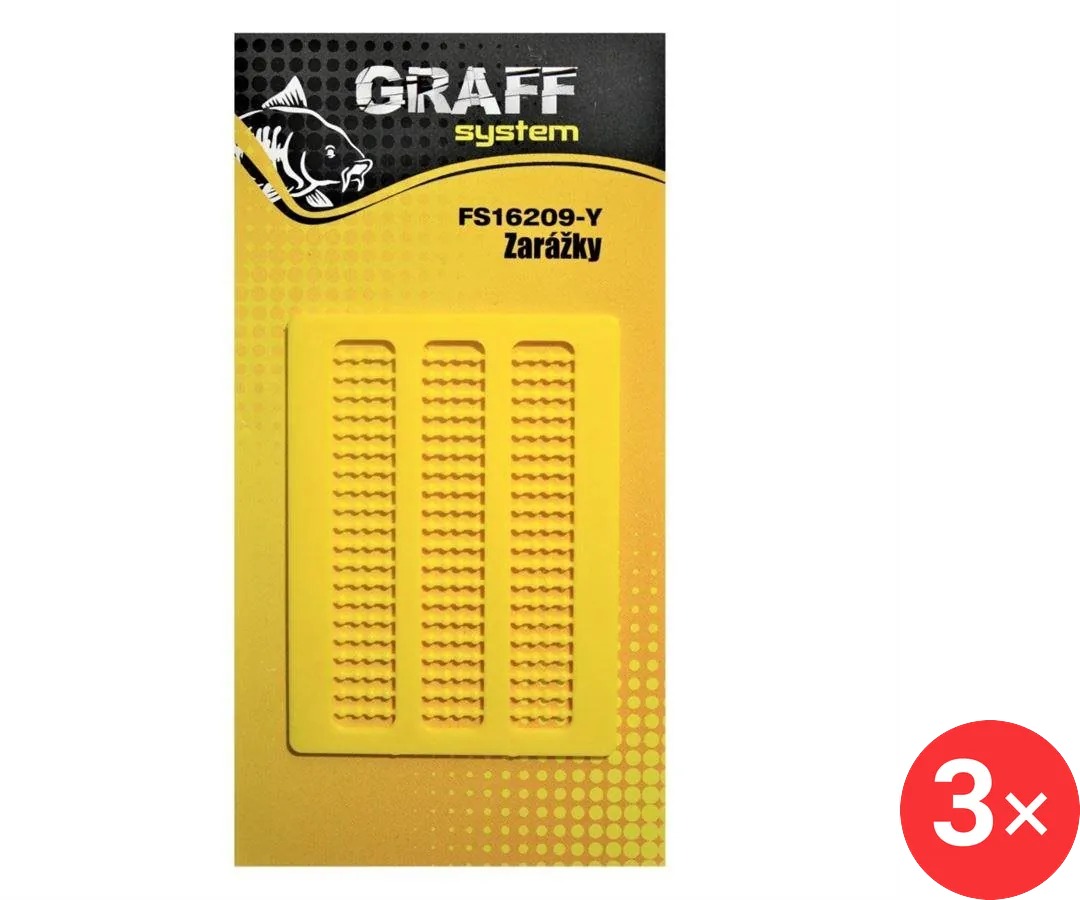 Graff Zarážky Žlutá 3 ks