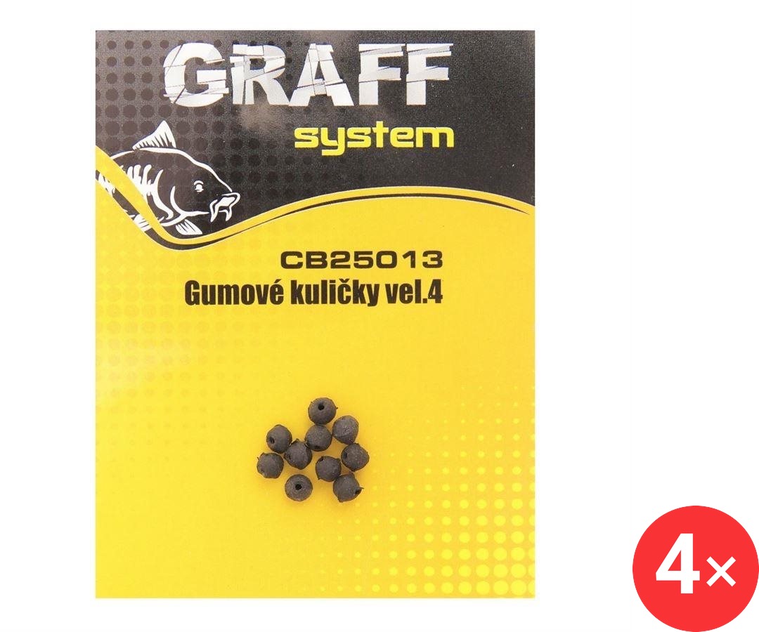 Graff Gumové kuličky Velikost 4, 4 × 10 ks