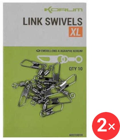 Korum Link Swivels 2 × 10 ks