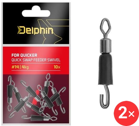 Delphin Rychloobratlík s gumičkou FDR Quicker Velikost 14, 4 kg 2 × 10 ks
