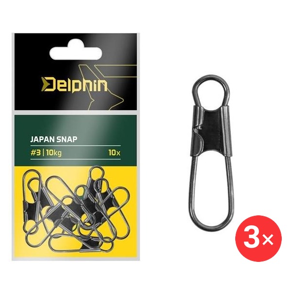 Delphin Japan snap Velikost 2, 8 kg 3 × 10 ks