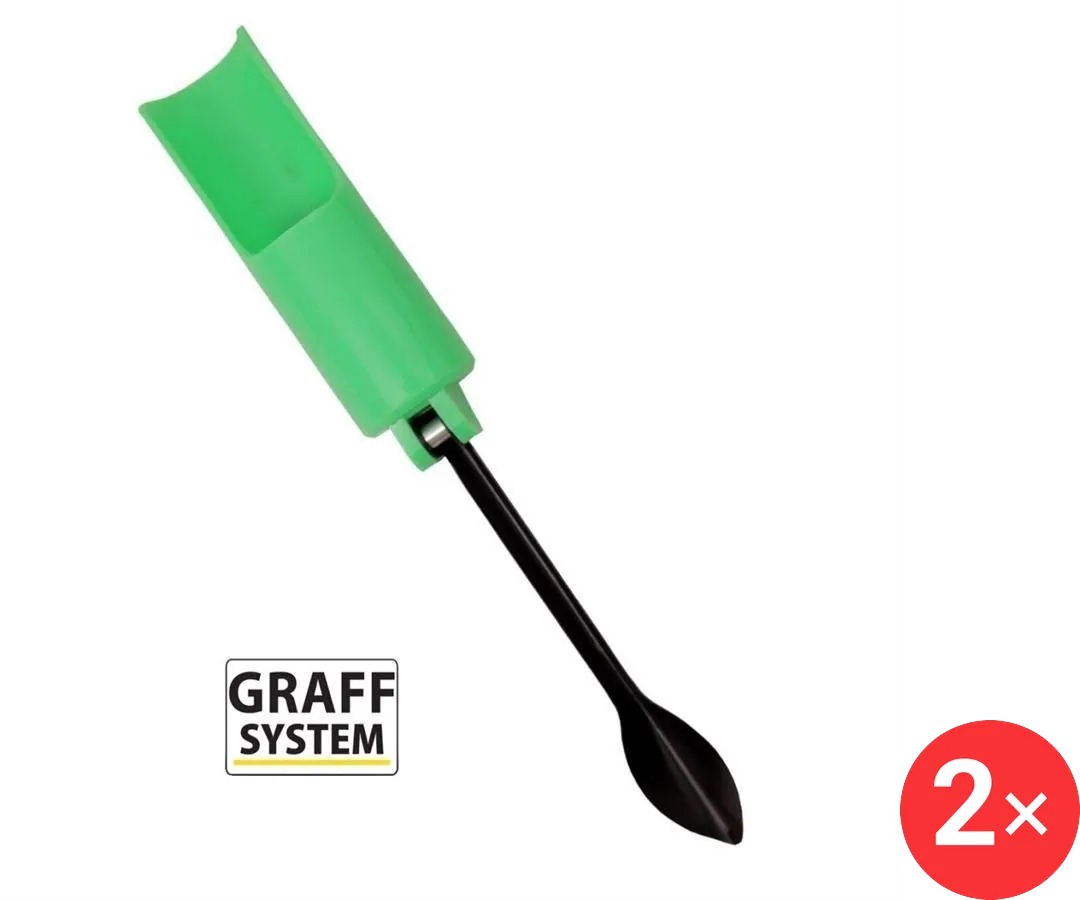 Graff Držák prutu Stár Zelený 2 ks