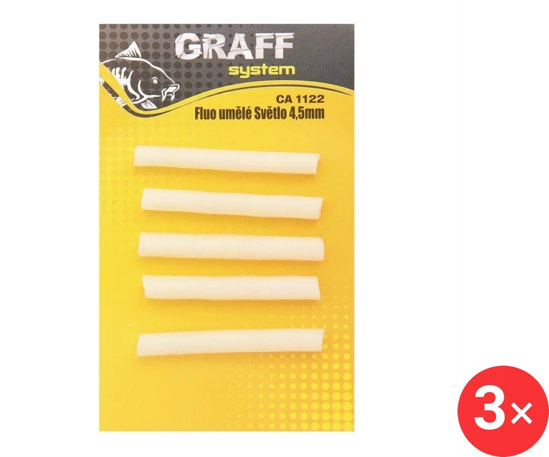 Graff Fluo umělé světlo 4,5 mm 3 ks