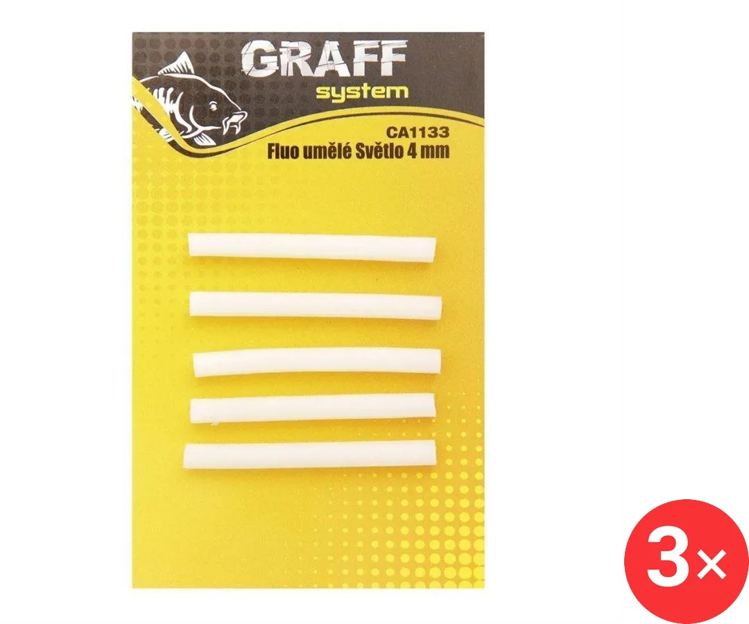 Graff Fluo umělé světlo 4 mm 3 ks