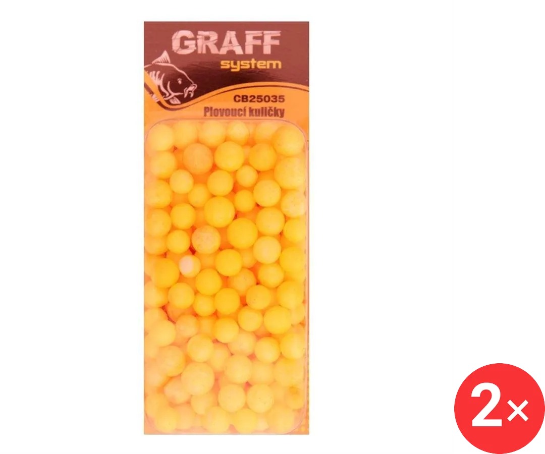 Graff Plovoucí kuličky Žluté 2 ks