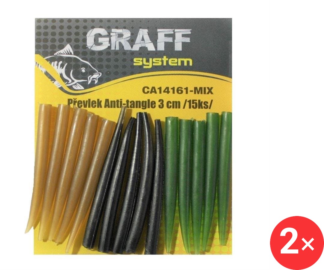 Graff Převlek Anti-tangle 3 cm Mix 2 × 15 ks