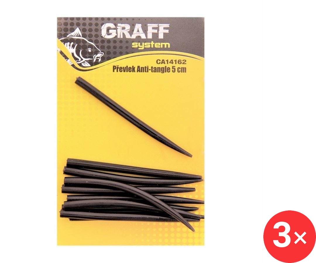 Graff Převlek Anti-tangle 5 cm Černý 3 × 10 ks