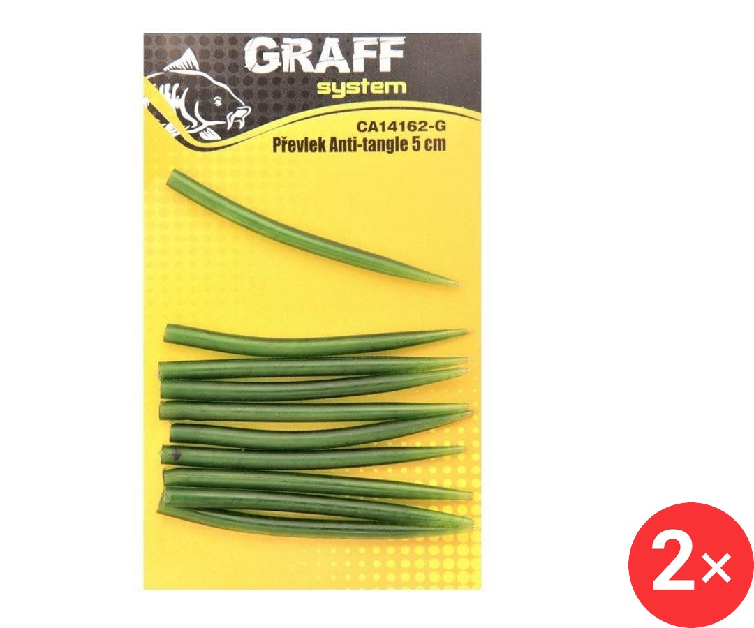 Graff Převlek Anti-tangle 5 cm Zelený 2 × 10 ks