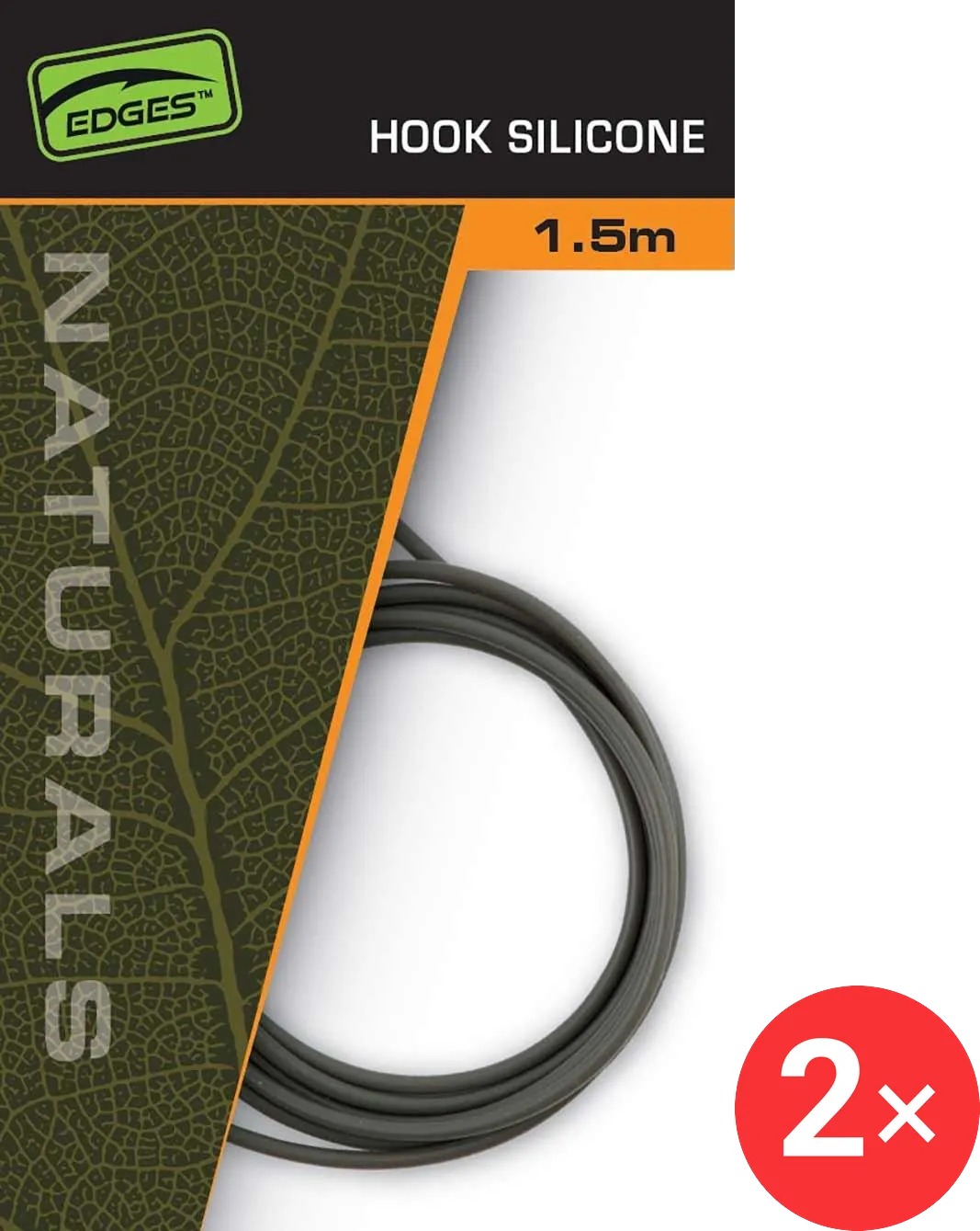 FOX Hadička Edges Naturals Hook Silicone 1,5 m, 2 ks