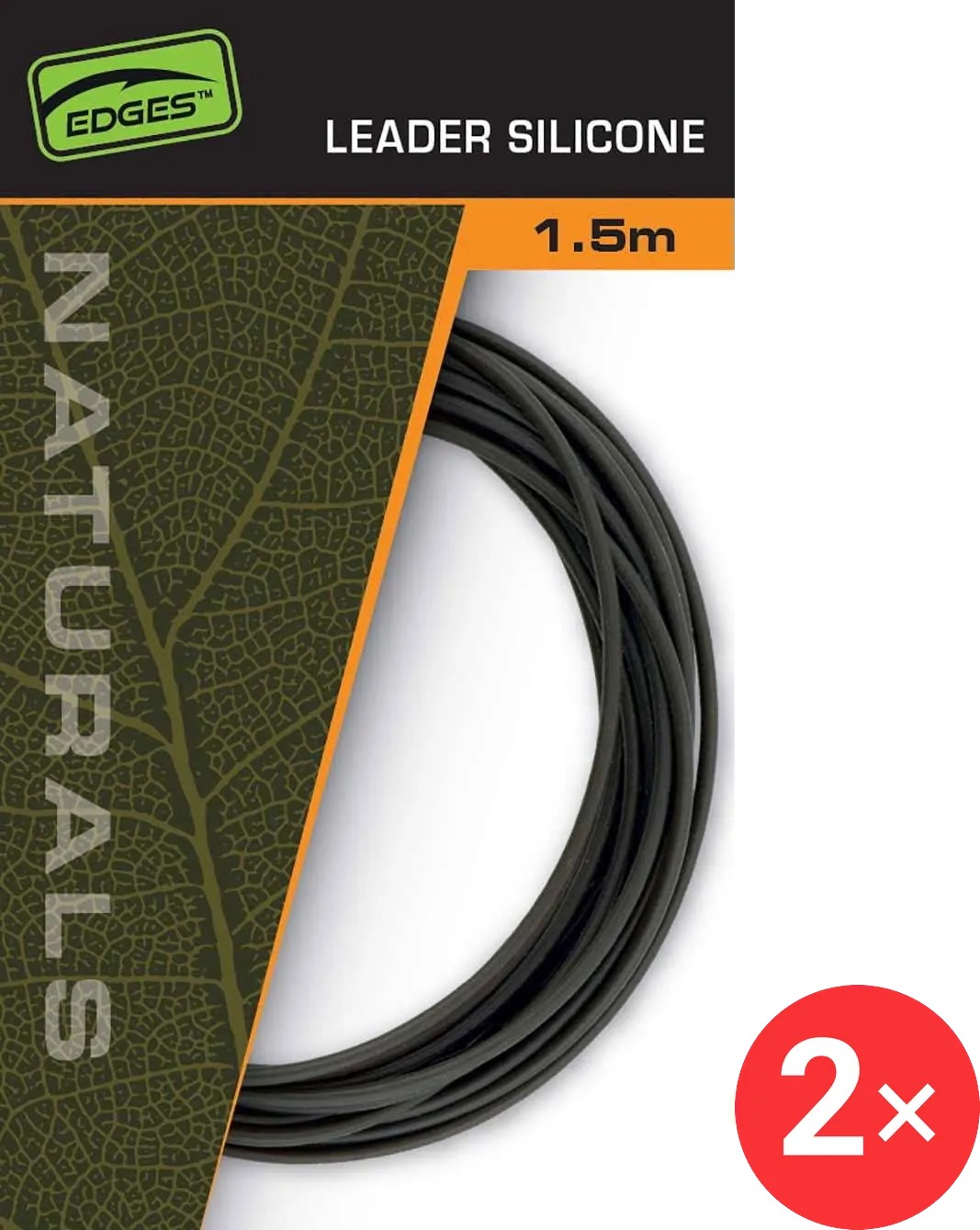 FOX Hadička Edges Naturals Leader Silicone 1, 5m, 2 ks