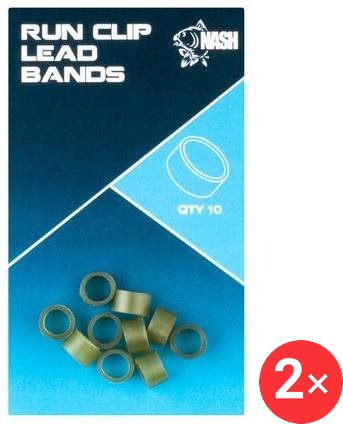 Nash Převlek Run Lead Clip Band, 2 × 10 ks