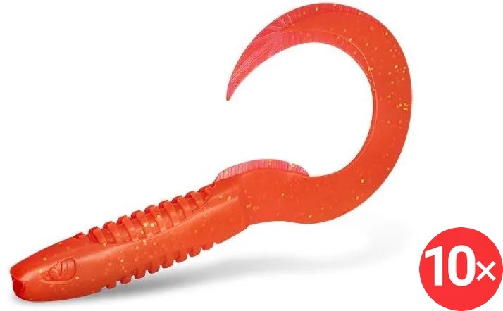 Delphin TwistaX Eeltail UVs 6 cm Berry, 2 × 5 ks