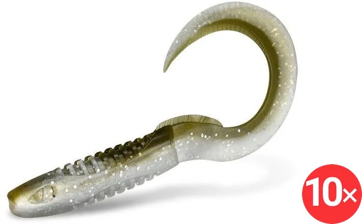 Delphin TwistaX Eeltail UVs 6 cm Booty, 2 × 5 ks