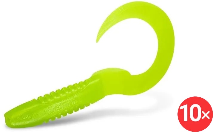 Delphin TwistaX Eeltail UVs 6 cm Greench, 2 × 5 ks