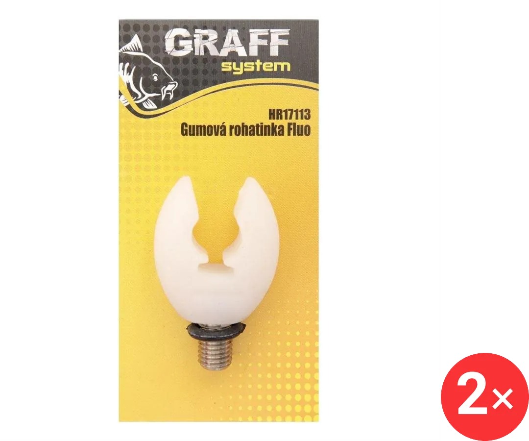 Graff Rohatinka gumová širší Fluo, 2 ks