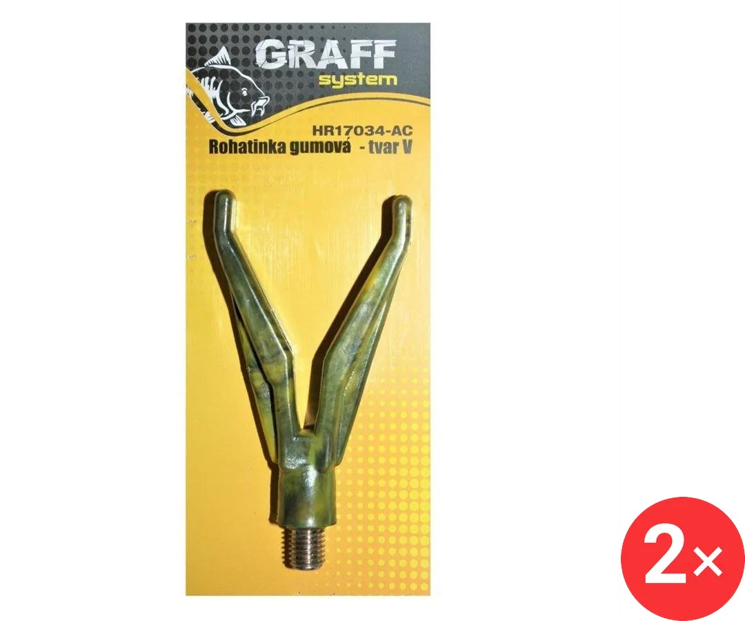 Graff Gumová rohatinka V Anti / camo, 2 ks