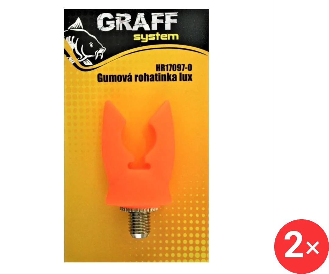 Graff Gumová rohatinka lux Oranžová, 2 ks