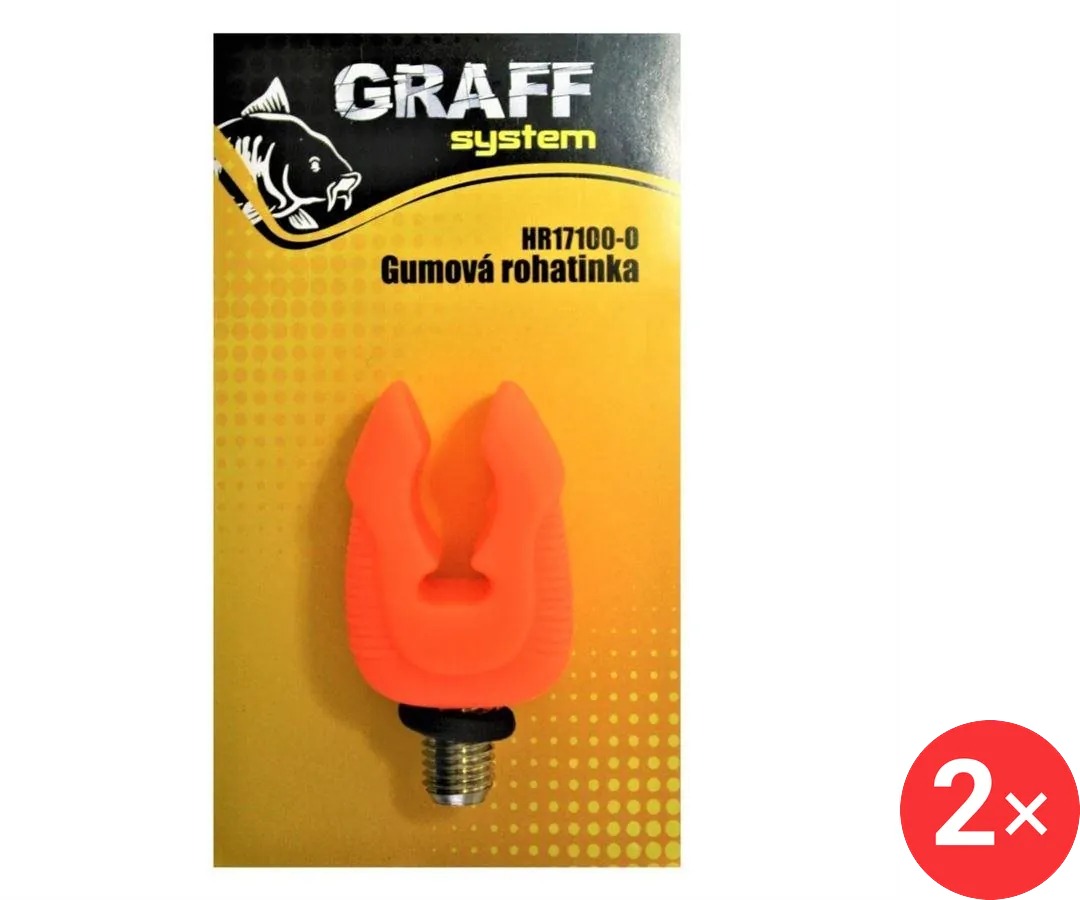 Graff Gumová rohatinka Oranžová, 2 ks
