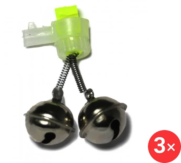 Zfish Dvojitá Double Bell Light Clip 2pc, 3 ks