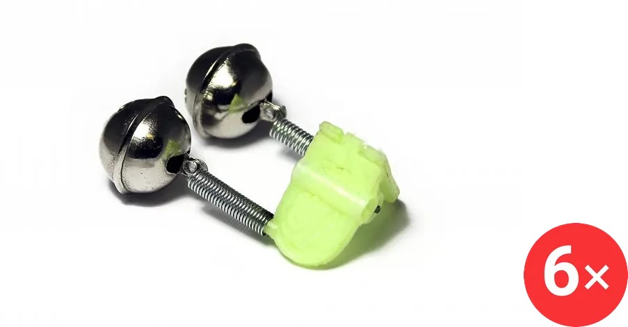 Zfish Dvojitá Double Bell Clip, 3 × 2 ks