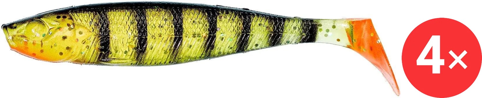 Gunki Bumpy 7,6 cm, 3,9 g, Ghost Stripe Perch, 4 ks