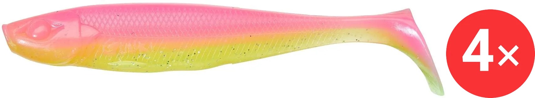 Gunki Bumpy 7,6 cm, 3,9 g, Pink Chart, 4 ks