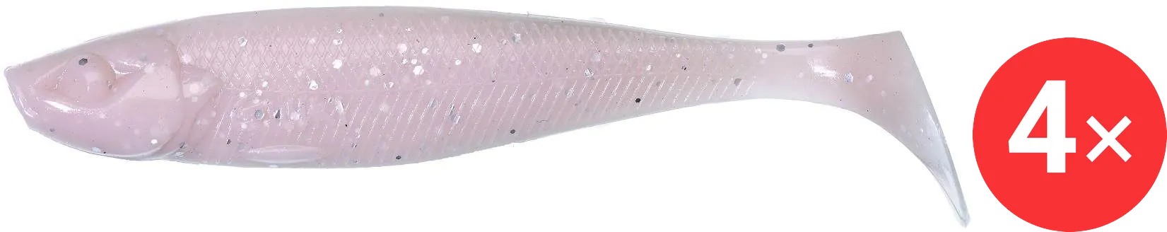 Gunki Bumpy 7,6 cm, 3,9 g, Smoke White, 4 ks