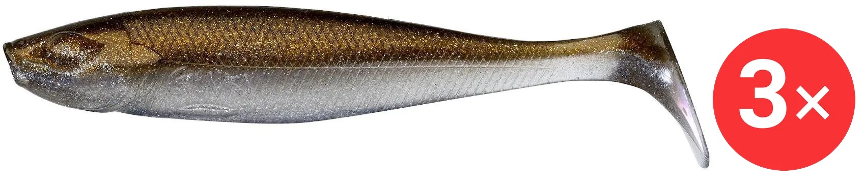 Gunki Bumpy 9 cm, 6,6 g, Crystal Brown, 3 ks