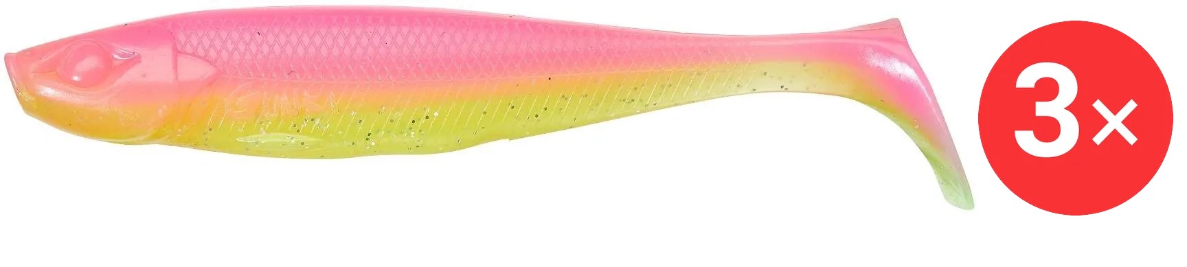 Gunki Bumpy 9 cm, 6,6 g, Pink Chart, 3 ks
