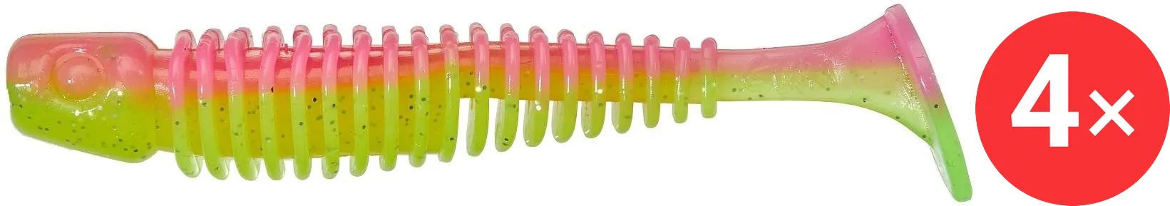 Gunki Tipsy SXL ITB 7,6 cm, 3,8 g, Pink Chart, 4 ks