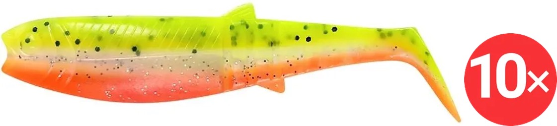 Savage Gear Cannibal Shad 6,8 cm, 3 g, Lemon Cracker Fluo, 2 × 5 ks