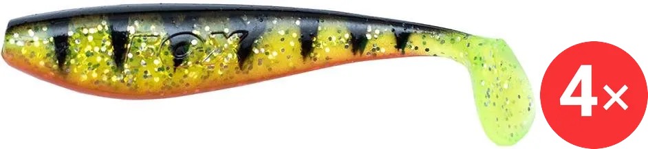 FOX Rage Gumová nástraha Zander Pro Shad 10 cm UV Perch, 4 ks