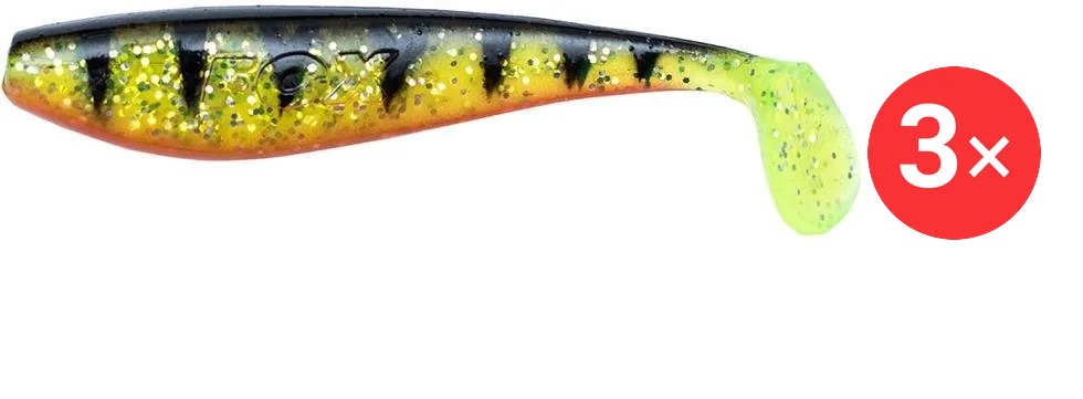 FOX Rage Gumová nástraha Zander Pro Shad 14 cm UV Perch, 3 ks
