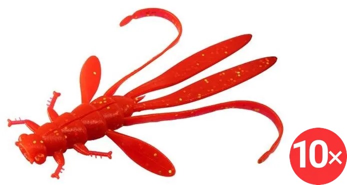 Delphin Nymfa Manya UVs, 10,5 cm, Berry, 2 × 5 ks