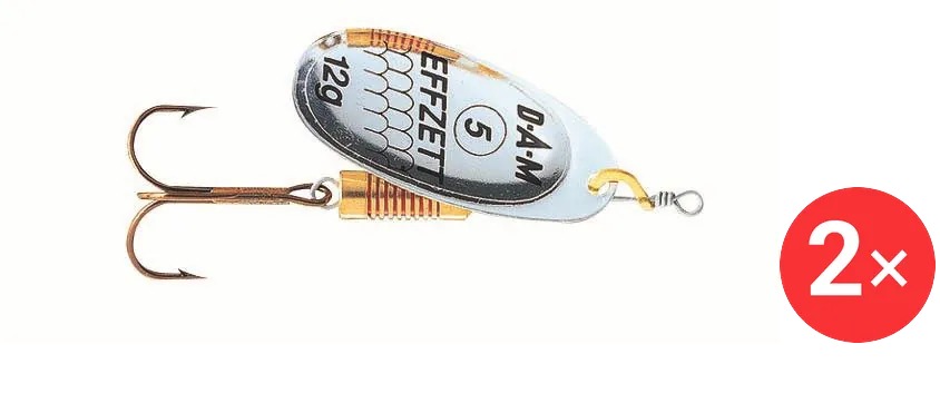 Effzett Standard Spinner, 2 × 6 g Velikost 3 Silver