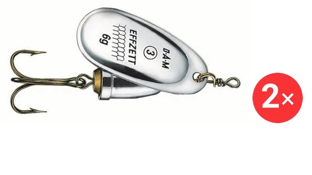 Effzett Executor Spinner, 2 × 6 g Velikost 3 Silver