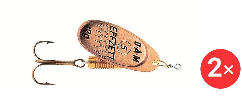 Effzett Executor Spinner, 2 × 4 g Velikost 2 Coopper