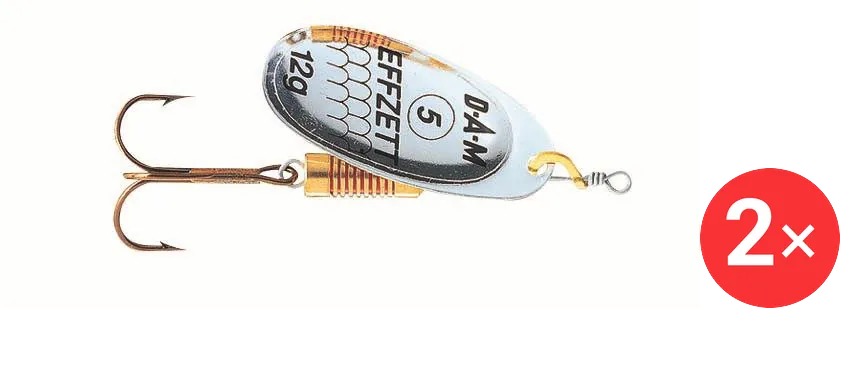 Effzett Standard Spinner, 2 × 12 g Velikost 5 Silver