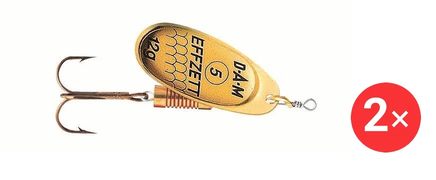 Effzett Standard Spinner, 2 × 12 g Velikost 5 Gold