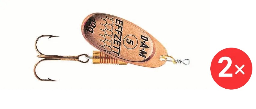 Effzett Standard Spinner, 2 × 4 g Velikost 2 Copper