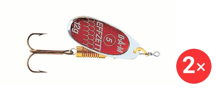 Effzett Standard Spinner, 2 × 10 g Velikost 4 Reflex Red