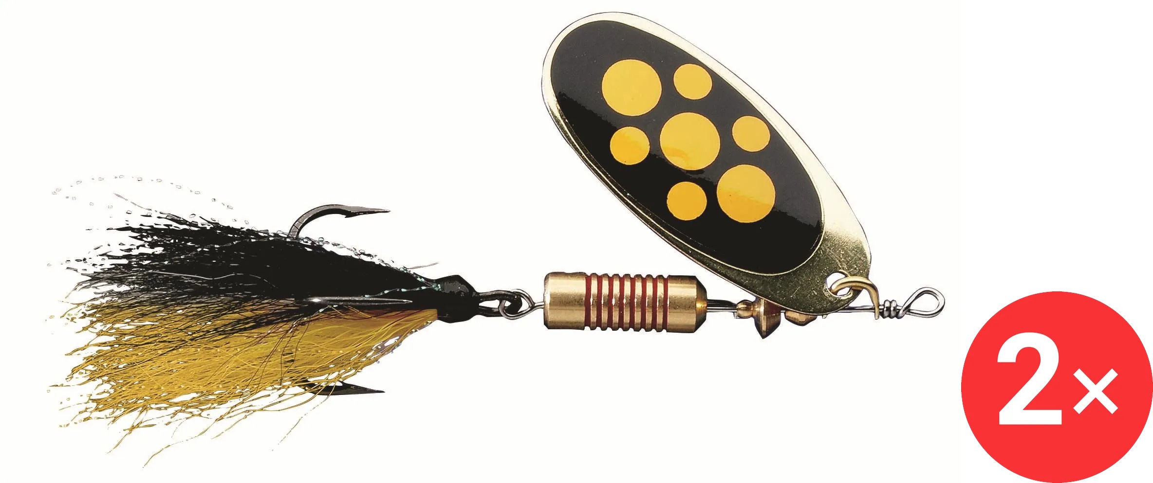 Effzett Standard Spinner Dressed, 2 × 3 g Velikost 1 Blacky