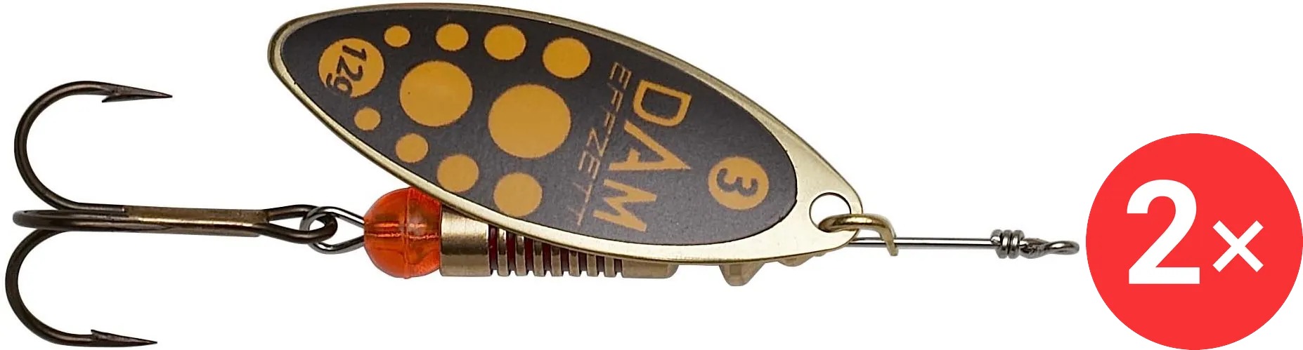 Effzett Predator Spinner, 2 × 7 g Velikost 2 Blacky