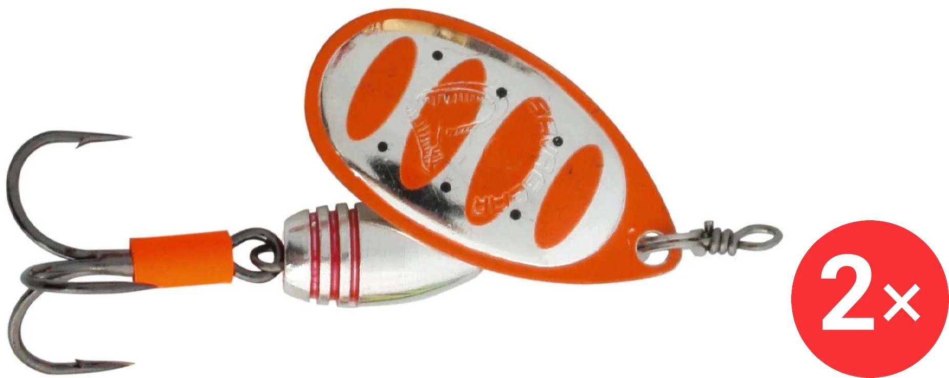 Savage Gear Rotex Spinner2 - 2 × 5.5 g 04 - Fluo Orange silver