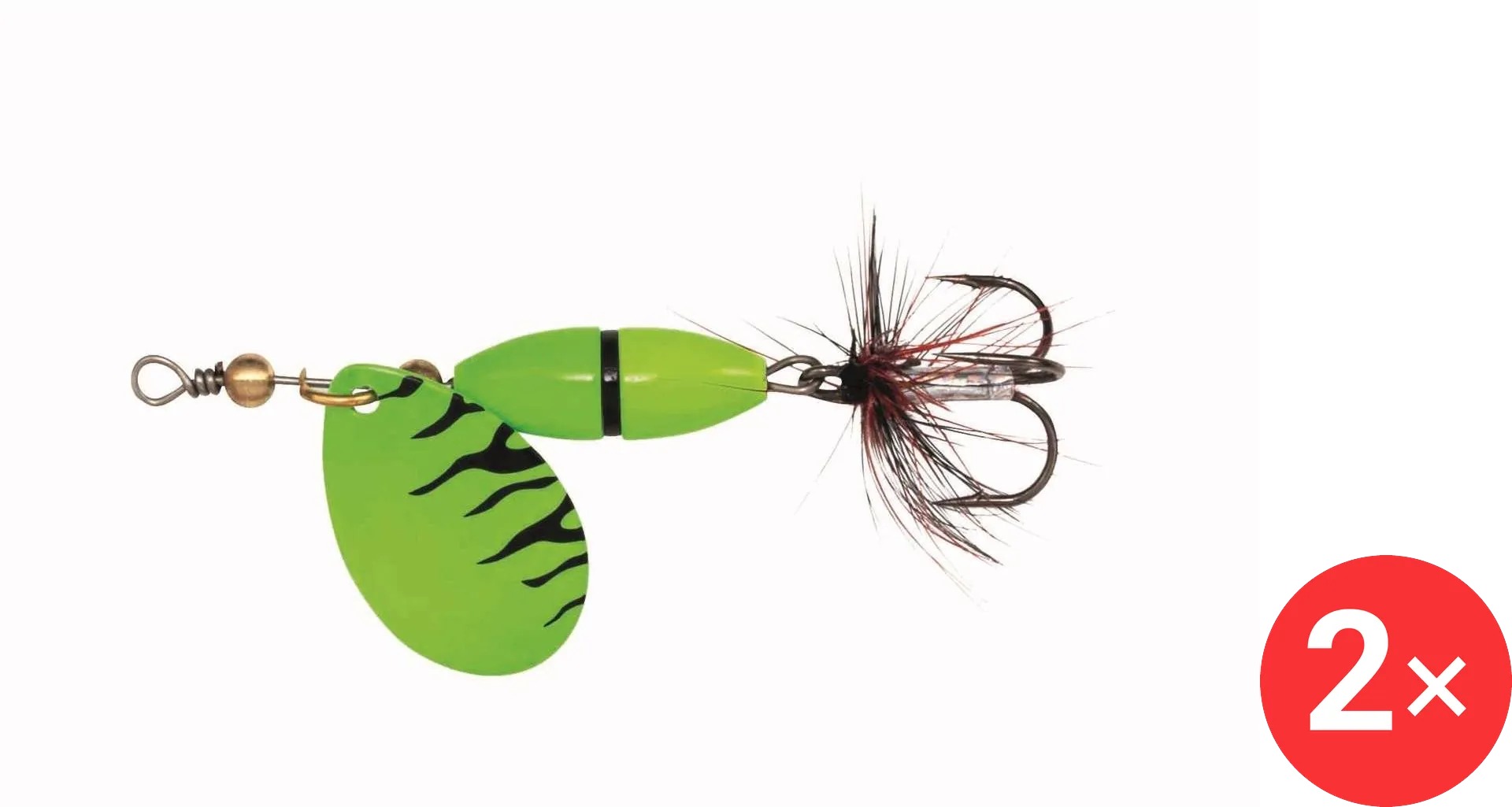 Kinetic Fizz, 2 × 7 g, Green / Black, Ribbon