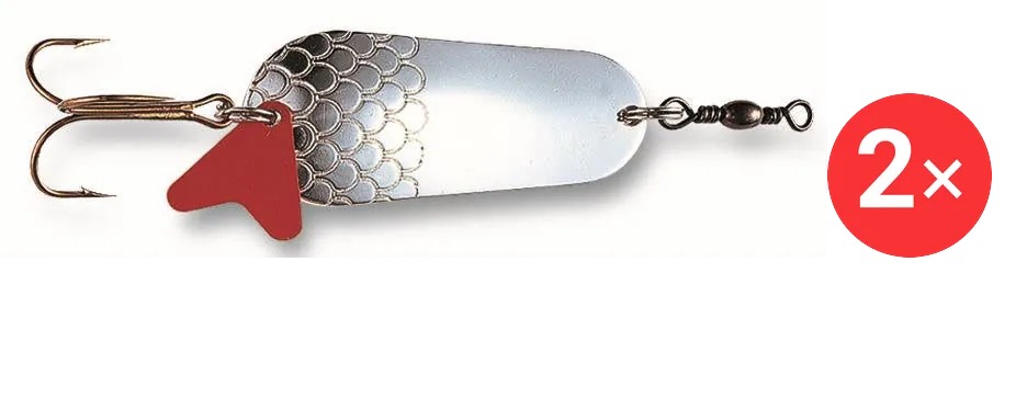 Effzett Standard Spoon 6,5 cm, 2 × 30 g Silver Plated