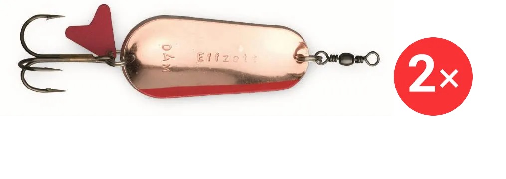 Effzett Standard Spoon 8 cm, 2 × 45 g Silver / Copper