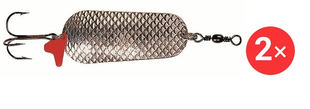 Effzett Scales Spoon 4,5 cm, 2 × 16 g Silver / Silver